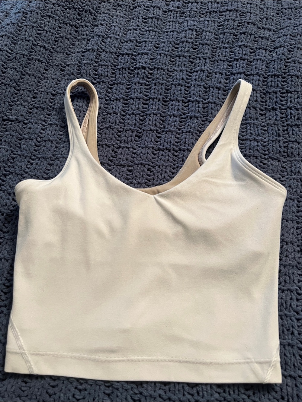 lululemon athletica Cream Scoop-Neck Tank Crop